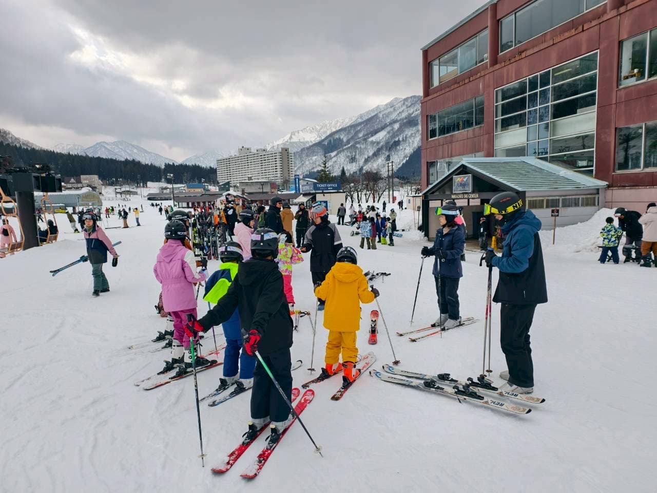 滑雪課程學員合照